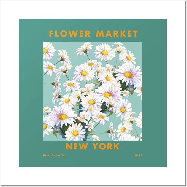 Flower Market New York Wall Art by edmproject